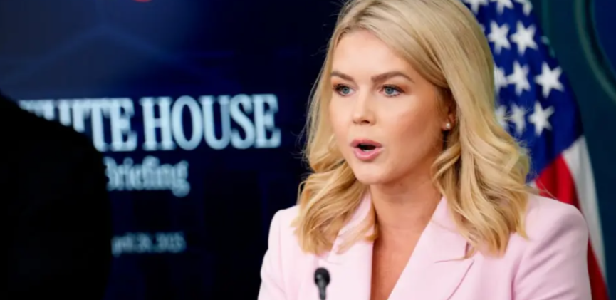 Karoline Leavitt Walks Into Briefing &mdash; Shows Paper That Could Land Nancy Pelosi in JAIL